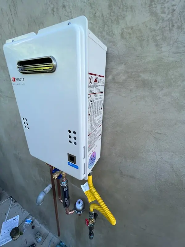 Tankless water heater installation for Brent homes